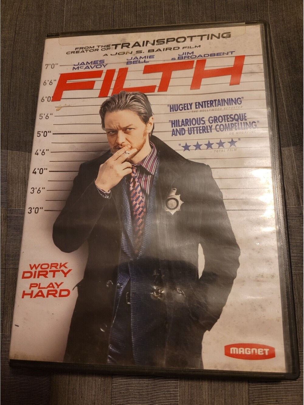 Filth DVD James McAvoy Jamie Bell Jim Broadbent Crime Drama